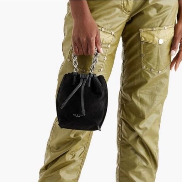 RAG & BONE Leather & Suede Dayton mini. 2 ways to wear it. - Picture 3 of 7